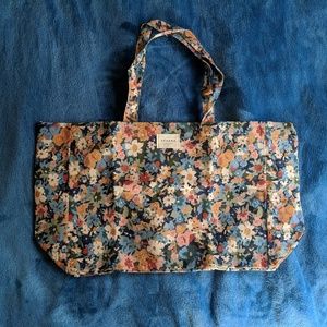 New Sezane Canvas Tote Floral